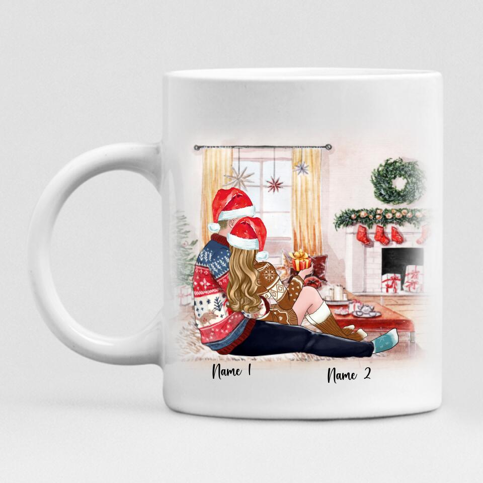 Xmas Couple - " Every Time I See You I Fall In Love All Over Again " Personalized Mug - VUONG - CML-20200105-01