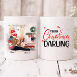 Xmas Couple - " Merry Christmas Darling " Personalized Mug - VUONG - CML-20200105-01