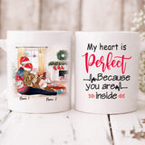 Xmas Couple - " My Heart Is Perfect Because You Are Inside " Personalized Mug - VUONG - CML-20200105-01