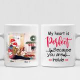 Xmas Couple - " My Heart Is Perfect Because You Are Inside " Personalized Mug - VUONG - CML-20200105-01