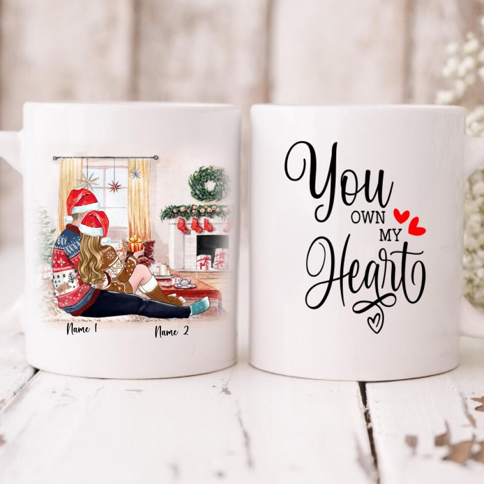 Xmas Couple - " You Own My Heart " Personalized Mug - VUONG - CML-20200105-01
