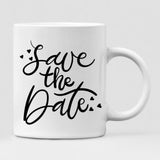 Husband And Wife Enjoying Their Beach - " Save The Date " Personalized Mug - CUONG-CML-20220106-01