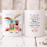 Husband And Wife Enjoying Their Beach - " To My Wife Didn't Marry You So I Could Live With You I Married You Because Destiny Made Us A Couple But Love Made Us Together Forever I Love You " Personalized Mug - CUONG-CML-20220106-01