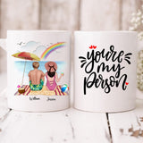 Husband And Wife Enjoying Their Beach - " You're My Person " Personalized Mug - CUONG-CML-20220106-01