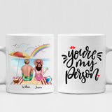 Husband And Wife Enjoying Their Beach - " You're My Person " Personalized Mug - CUONG-CML-20220106-01