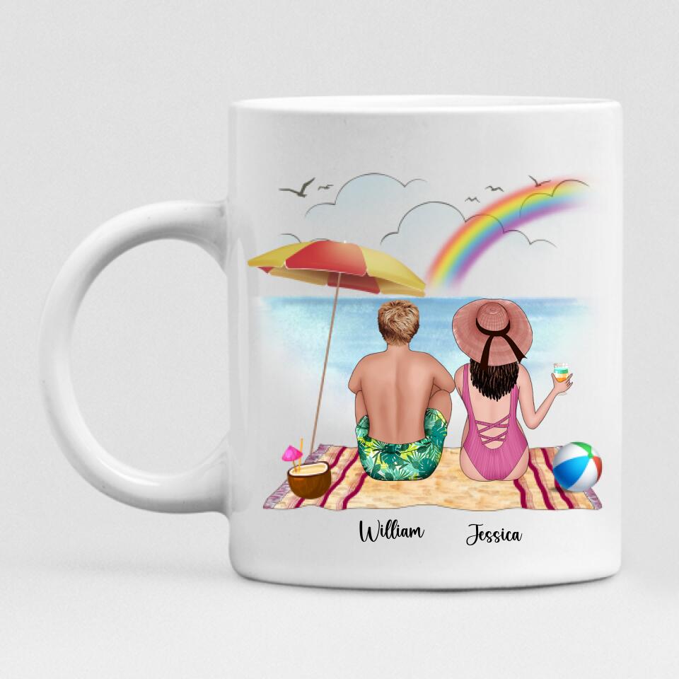 Husband And Wife Enjoying Their Beach - " You're So Sweet " Personalized Mug - CUONG-CML-20220106-01