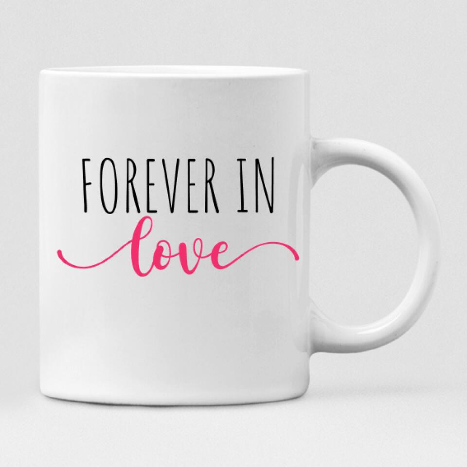 Wedding Cute Chibi - " Forever In Love " Personalized Mug -VIEN-CML-20220222-02