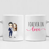 Wedding Cute Chibi - " Forever In Love " Personalized Mug -VIEN-CML-20220222-02