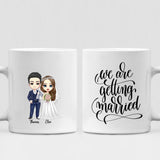 Wedding Cute Chibi - " We Are Getting Married " Personalized Mug -VIEN-CML-20220222-02
