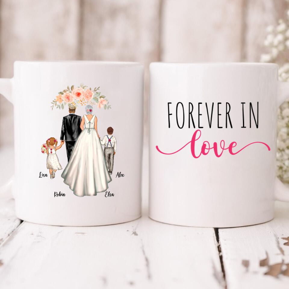 Wedding Bride - " Forever In Love " Personalized Mug - VIEN-CML-20220214-01