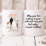 Wedding Bride - " May Your Love Continue To Grow Each And Every Year Best Wishes On Your Wedding " Personalized Mug - VIEN-CML-20220214-01