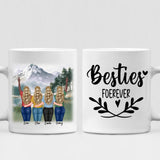 Best Friends Picnic - " Besties Forever " Personalized Mug -  VIEN-20220215-02