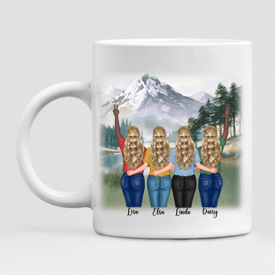 Best Friends Picnic - " Life Is Better With Besties " Personalized Mug -  VIEN-20220215-02