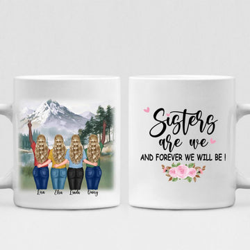 Best Friends Picnic - " Sisters Are We And Forever Will Be! " Personalized Mug -  VIEN-20220215-02