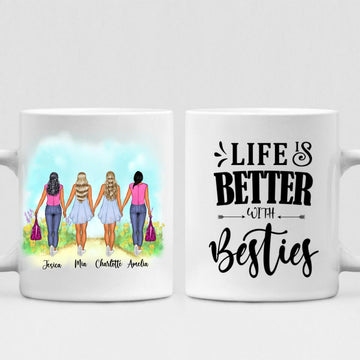 Best Friend - " Life Is Better With Besties " Personalized Mug - PHUOC-CML-20220215-01