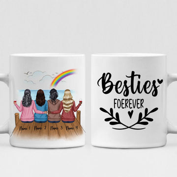 The Rainbow Sisters - " Besties Forever " Personalized Mug - NGUYEN-CML-20220110-01