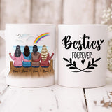 The Rainbow Sisters - " Besties Forever " Personalized Mug - NGUYEN-CML-20220110-01