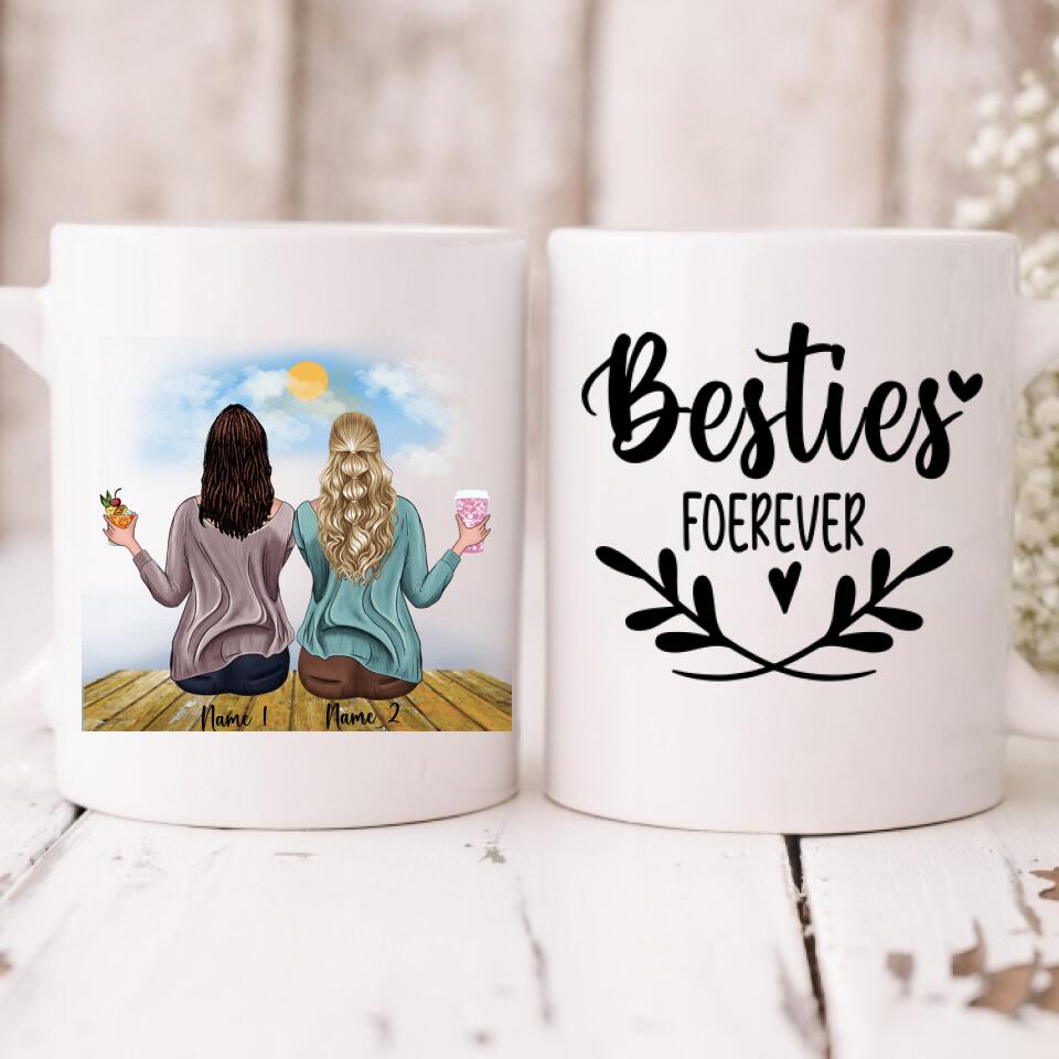 Holiday  With My Sister - " Besties Forever " Personalized Mug - NGUYEN-CML-20220104-01