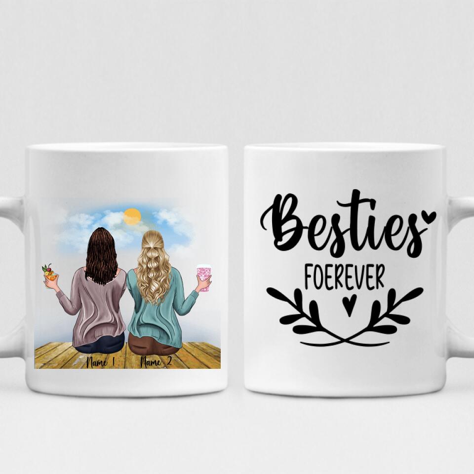 Holiday  With My Sister - " Besties Forever " Personalized Mug - NGUYEN-CML-20220104-01