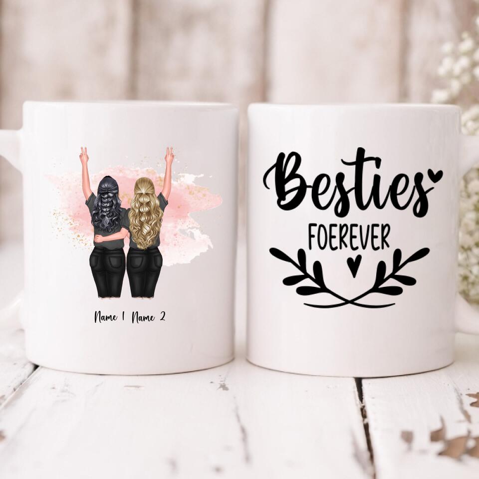 Besties - " Besties Forever " Personalized Mug - NGUYEN-CML-20220115-03