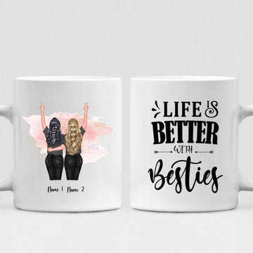 Besties - " Life Is Better With Besties " Personalized Mug - NGUYEN-CML-20220115-03