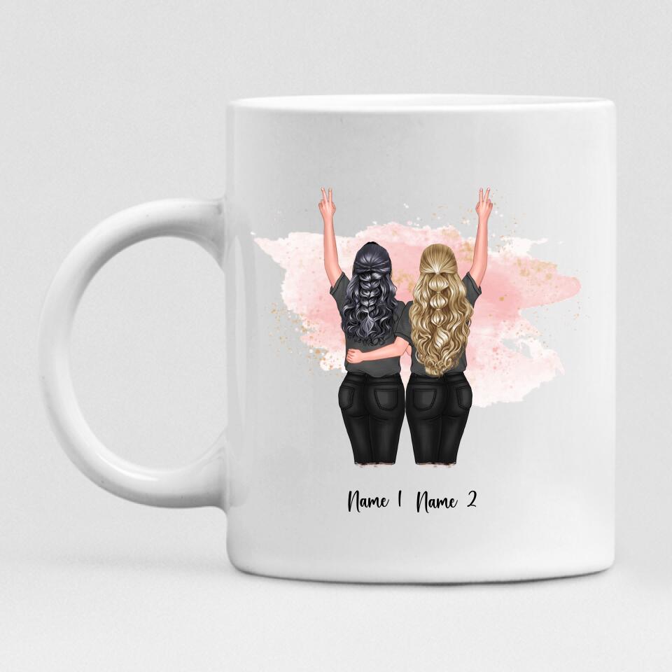 Besties - " Sisters Are We And Forever Will Be! " Personalized Mug - NGUYEN-CML-20220115-03