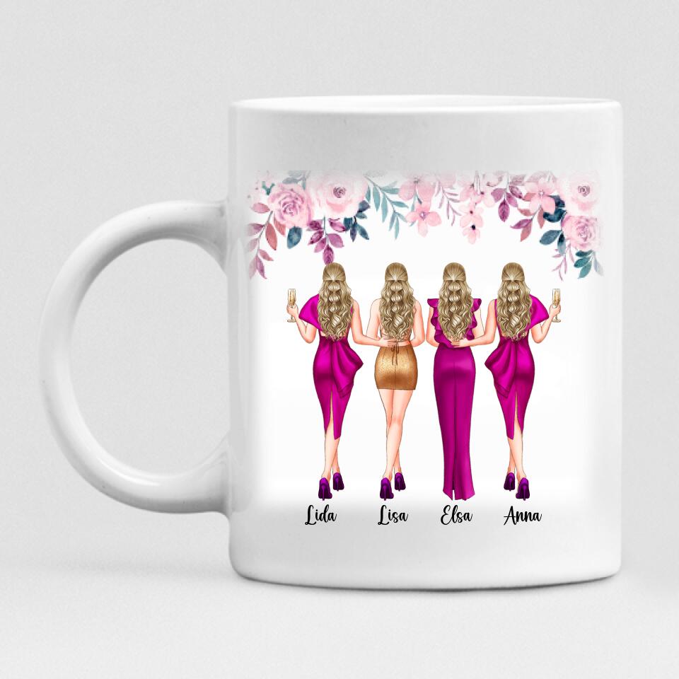 Party Best Friends - " I Would Fight A Bear For You Bestie... " Personalized Mug - VIEN-CML-20220113-02