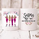 Party Best Friends - " Sisters Are We And Forever Will Be! " Personalized Mug - VIEN-CML-20220113-02
