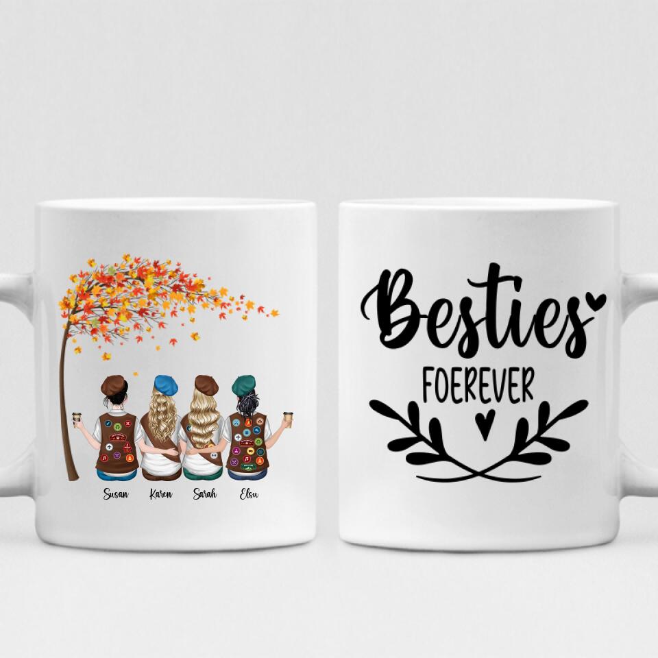 Best Friends Girl Scout - " Besties Forever " Personalized Mug - CUONG-CML-20220112-01