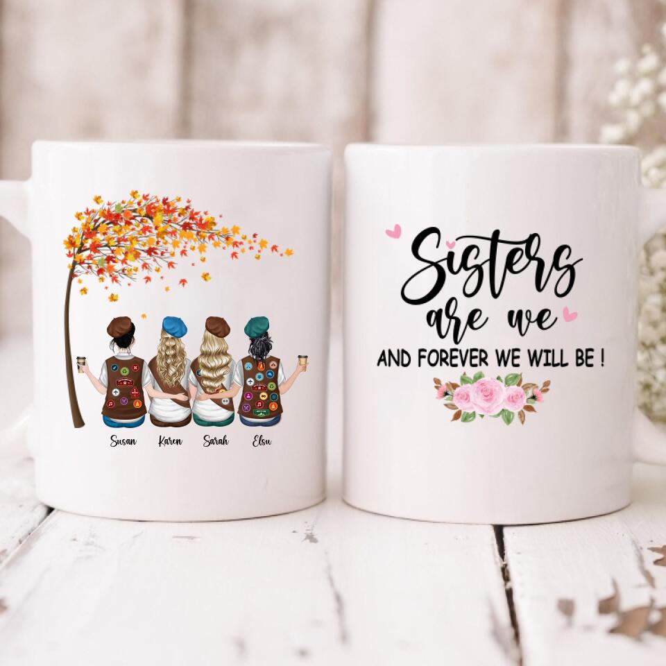 Best Friends Girl Scout - " Sisters Are We And Forever Will Be! " Personalized Mug - CUONG-CML-20220112-01