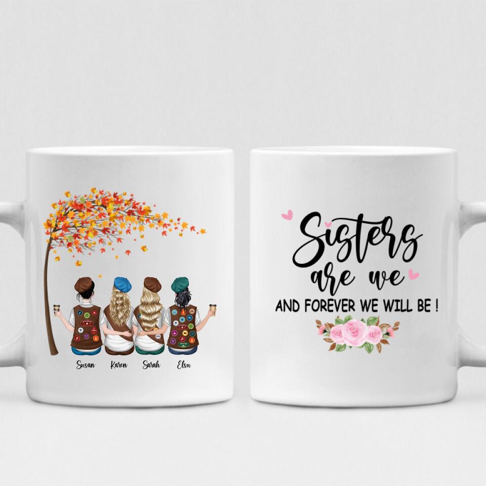 Best Friends Girl Scout - " Sisters Are We And Forever Will Be! " Personalized Mug - CUONG-CML-20220112-01