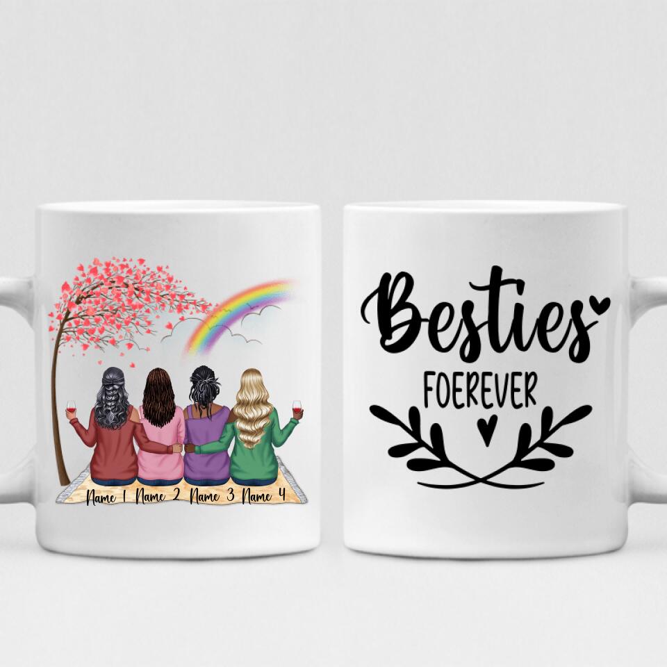 Best Friends - " Besties Forever " Personalized Mug - NGUYEN-CML-20220110-03