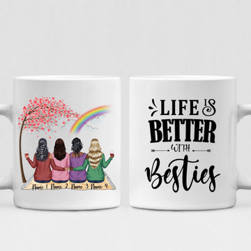 Best Friends - " Life Is Better With Besties " Personalized Mug - NGUYEN-CML-20220110-03