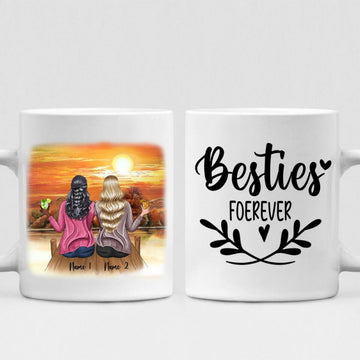 Sunset Best Friends - " Besties Forever " Personalized Mug - NGUYEN-CML-20220108-02