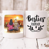 Sunset Best Friends - " Besties Forever " Personalized Mug - NGUYEN-CML-20220108-02