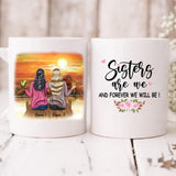 Sunset Best Friends - " Sisters Are We And Forever Will Be! " Personalized Mug - NGUYEN-CML-20220108-02