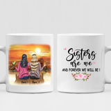 Sunset Best Friends - " Sisters Are We And Forever Will Be! " Personalized Mug - NGUYEN-CML-20220108-02