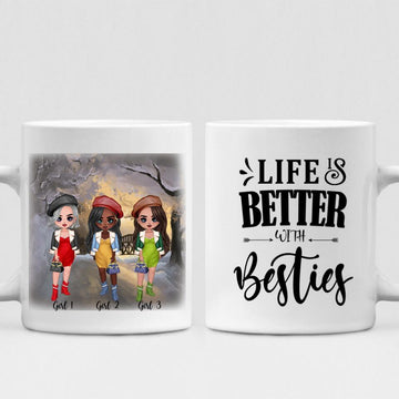Winter Sisters - " Life Is Better With Besties " Personalized Mug - NGUYEN-CML-20220108-01