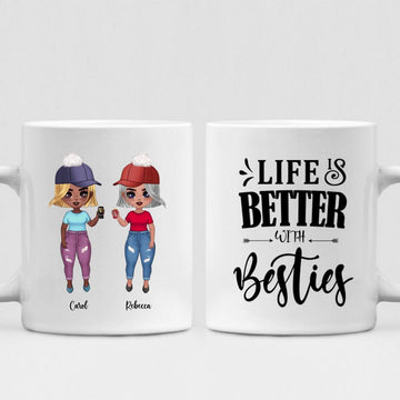 Bestie Girls - " Life Is Better With Besties " Personalized Mug - CUONG-CML-20220107-03
