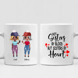 Bestie Girls - " Not Sisters By Bloods But Sisters By Heart " Personalized Mug - CUONG-CML-20220107-03