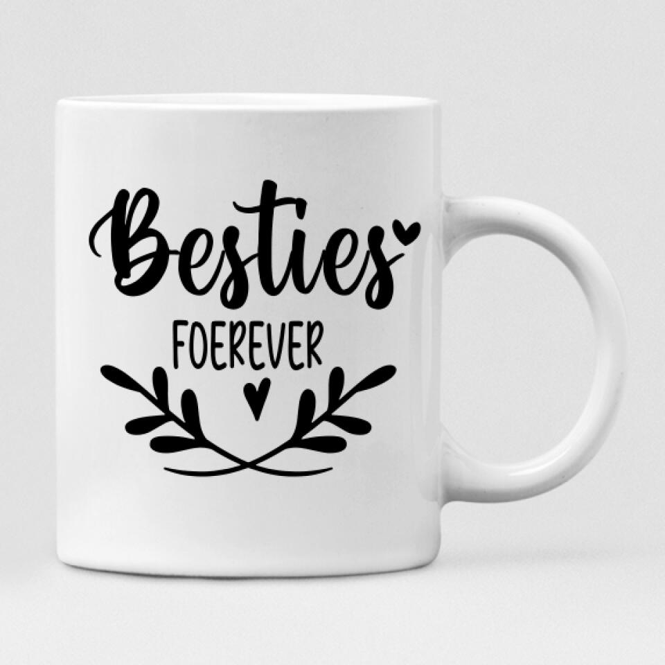 Besties Chibi Cute - " Besties Forever " Personalized Mug - NGUYEN-CML-20220106-01