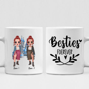 Besties Chibi Cute - " Besties Forever " Personalized Mug - NGUYEN-CML-20220106-01