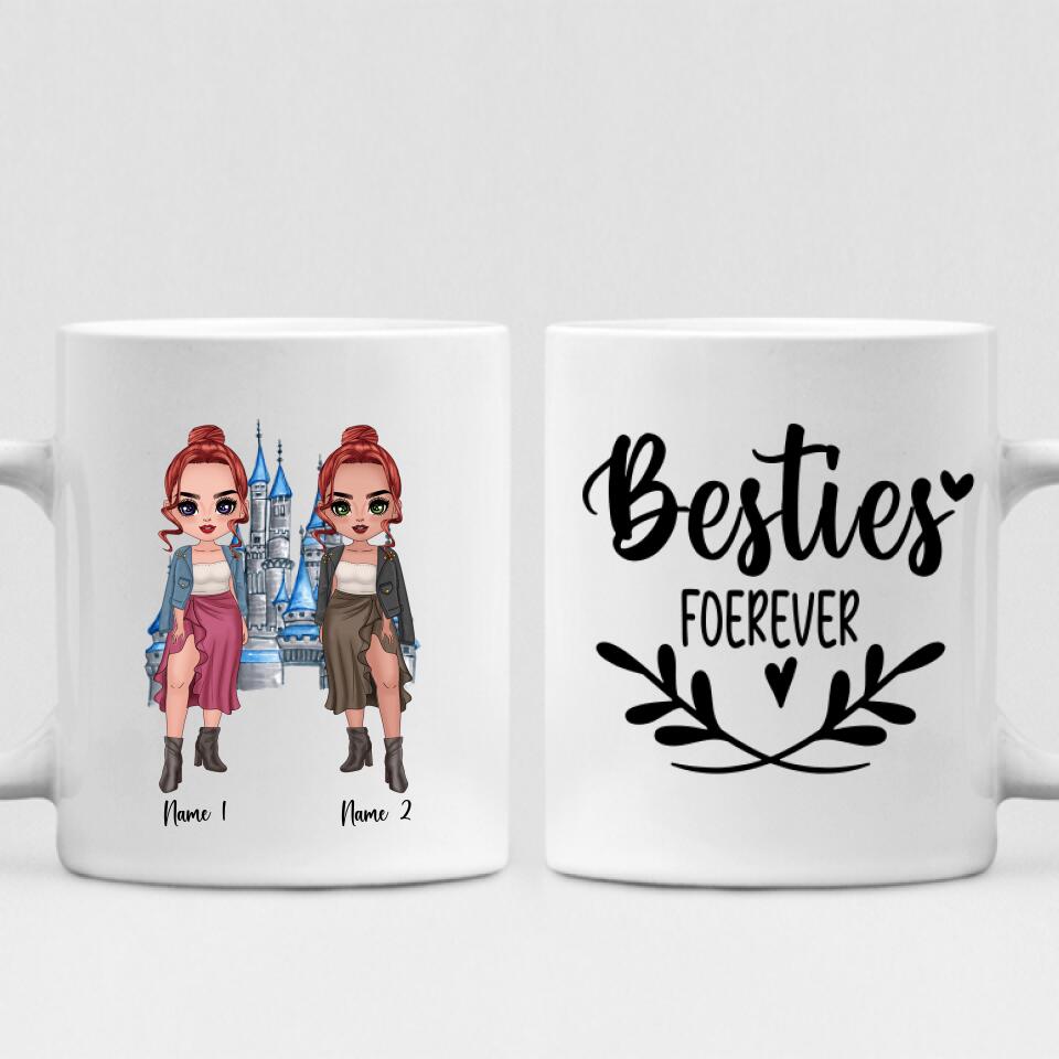 Besties Chibi Cute - " Besties Forever " Personalized Mug - NGUYEN-CML-20220106-01