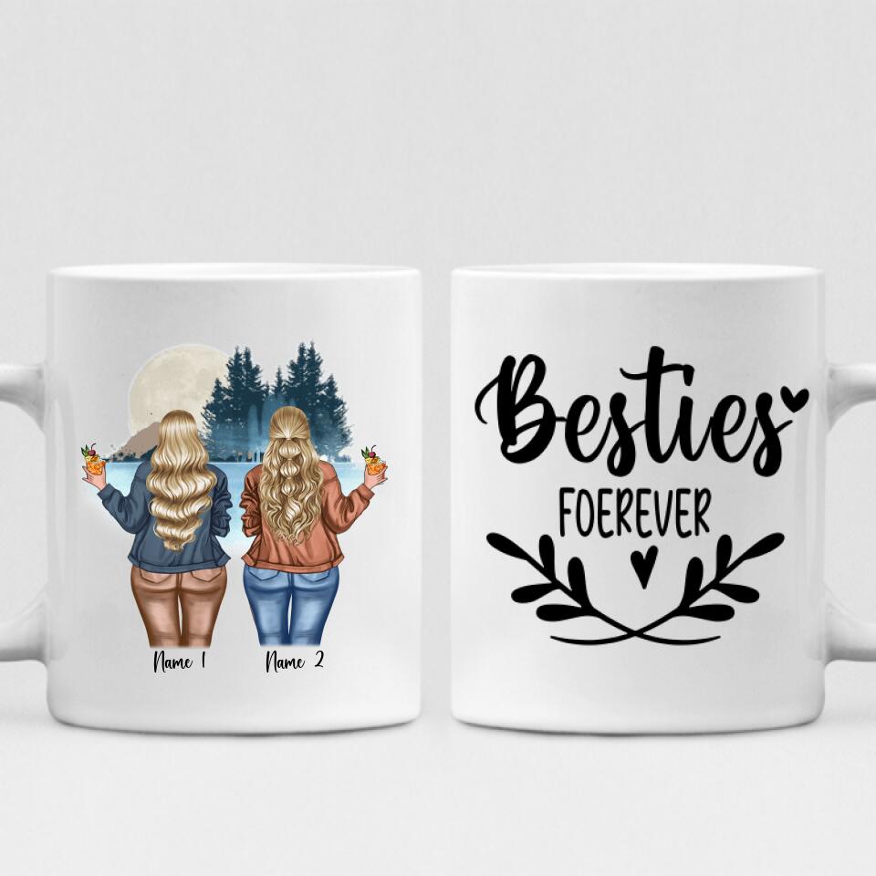 Chilling By The Lake With Bestie - " Besties Forever " Personalized Mug - NGUYEN-CML-20220106-02