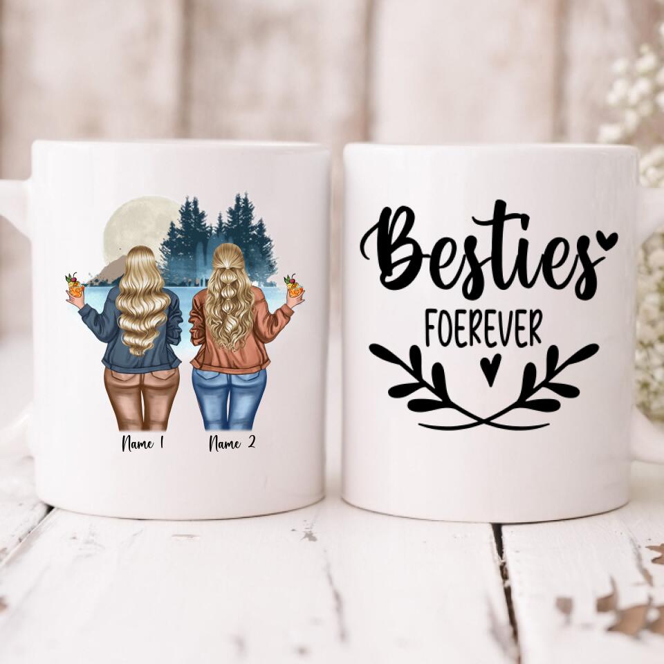 Chilling By The Lake With Bestie - " Besties Forever " Personalized Mug - NGUYEN-CML-20220106-02