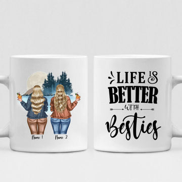 Chilling By The Lake With Bestie - " Life Is Better With Besties " Personalized Mug - NGUYEN-CML-20220106-02