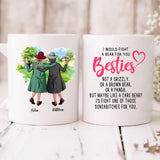 Grandma Besties - " I Would Fight A Bear For You Bestie... " Personalized Mug - CUONG-CML-20220106-03