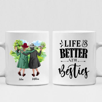 Grandma Besties - " Life Is Better With Besties " Personalized Mug - CUONG-CML-20220106-03