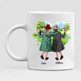 Grandma Besties - " Not Sisters By Bloods But Sisters By Heart " Personalized Mug - CUONG-CML-20220106-03