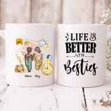 New Year Girls - " Life Is Better With Besties " Personalized Mug - CUONG-CML-20220105-01